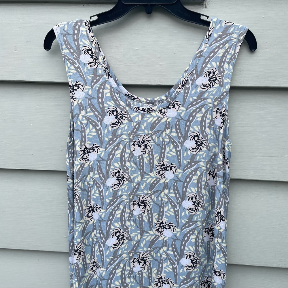Flax Brand Multi Color Floral Motif Maxi Dress